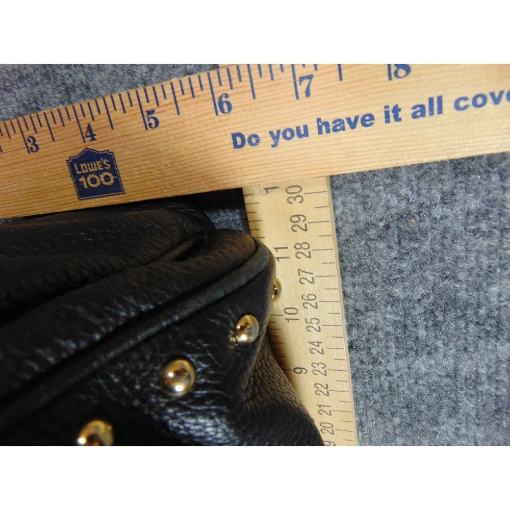 Michael Kors Backpack Black Leather‎ Studded Small Daypack Commuter,FLAW - Picture 10 of 16